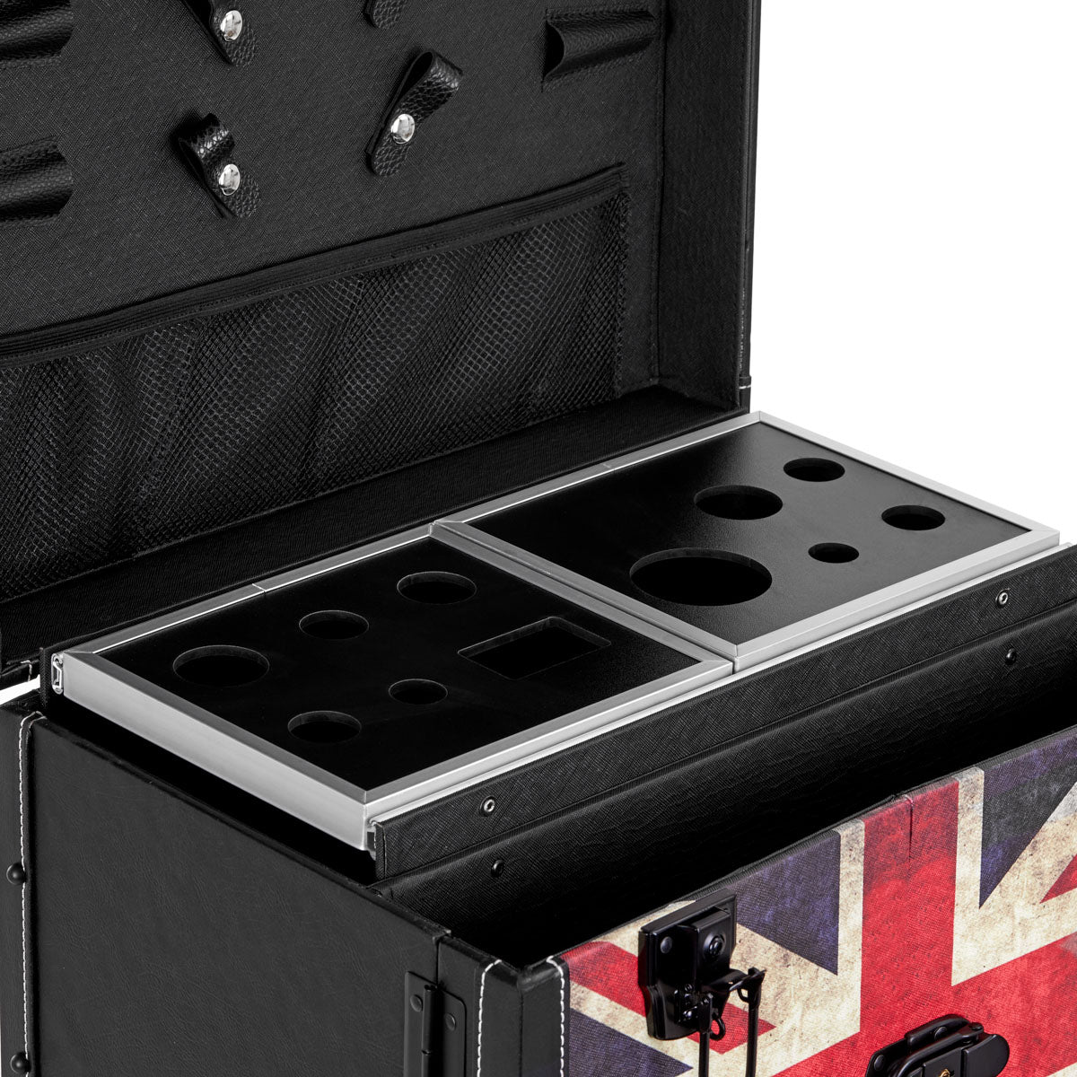 Gabbiano C12 Hairdressing Trolley Black - close-up of a construction detail