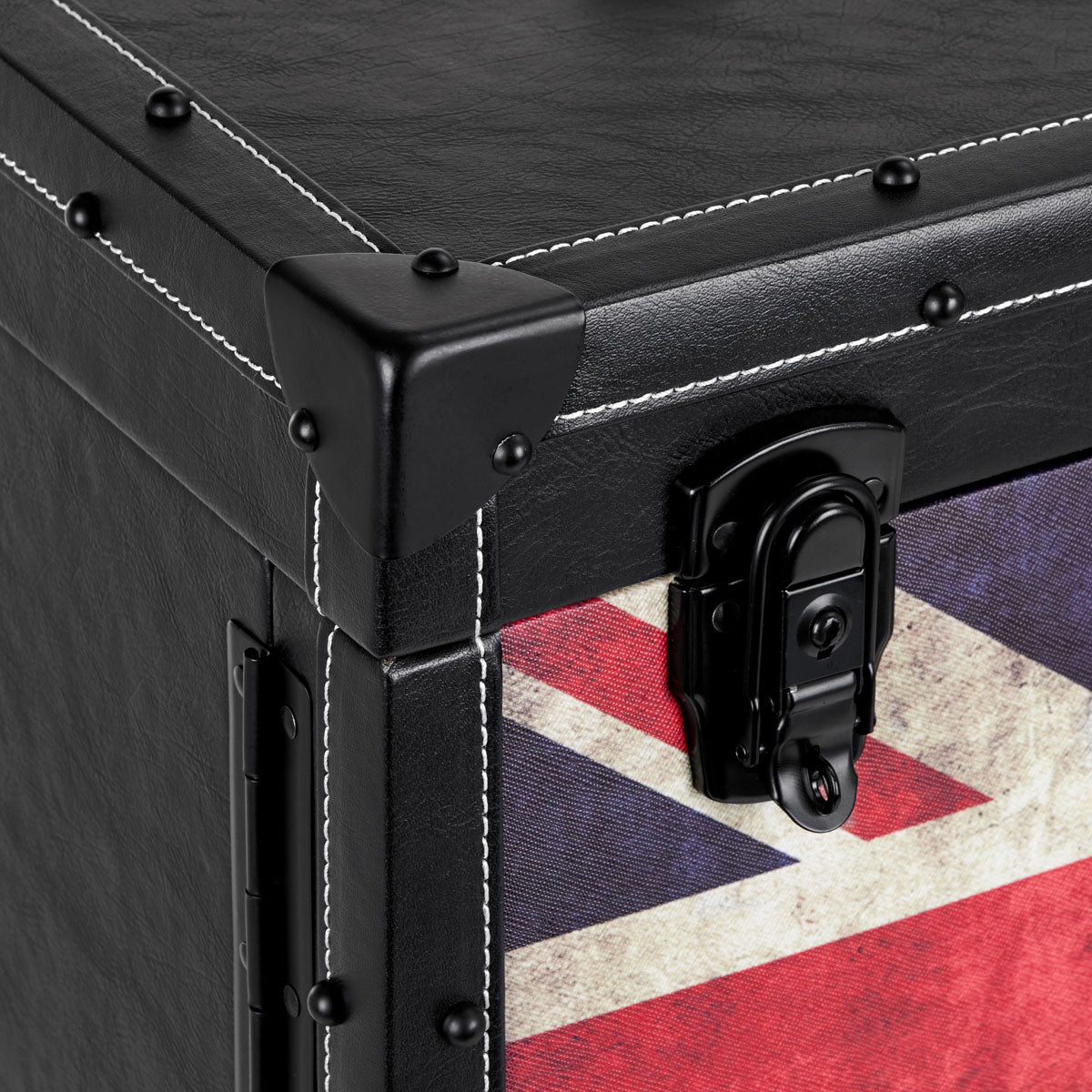 Gabbiano C12 Hairdressing Trolley Black - close-up of a construction detail