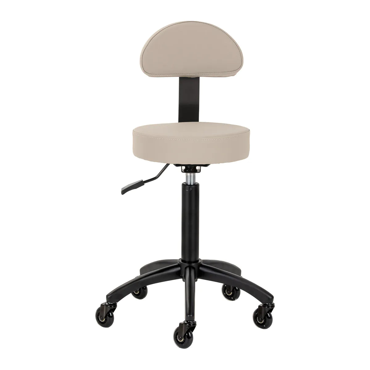 Gabbiano D026 Beauty Chair Grey & Beige - full product view on a white background