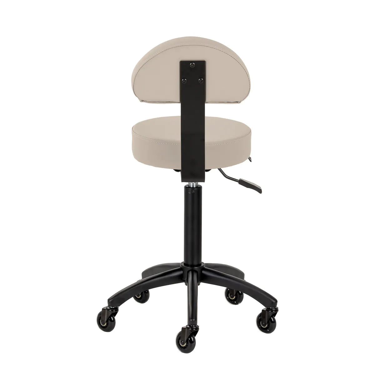 Gabbiano D026 Beauty Chair Grey & Beige - full product view on a white background