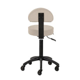 Gabbiano D026 Beauty Chair Grey & Beige - full product view on a white background