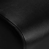 Gabbiano Dallas Hairdressing Chair Black - close-up of the upholstery and construction details