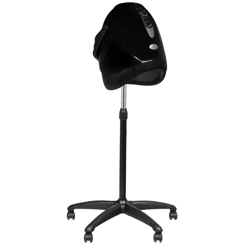 Gabbiano Dryer Standing Hood Lx-201s One Speed Black - styling tool shown on a white background