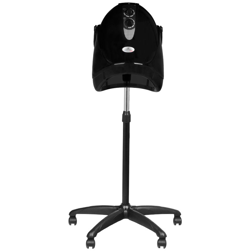 Gabbiano Dryer Standing Hood Lx-201s One Speed Black - styling tool shown on a white background