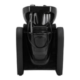 Gabbiano Emma Hairdressing Backwash Unit Black - front view of the complete wash unit