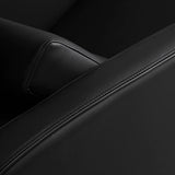 Gabbiano Emma Hairdressing Backwash Unit Black - close-up of the upholstery and construction details