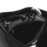 Gabbiano Emma Hairdressing Backwash Unit Black - displayed in a professional treatment-room setting