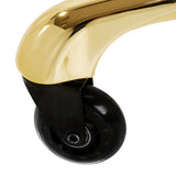 Gabbiano Fine Beauty Stool Gold - displayed in a professional treatment-room setting