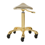 Gabbiano Fine Beauty Stool Gold - full product view on a white background