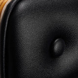 Gabbiano Florence Barber Chair With Adjustable Headrest Black - dimensions and measurements shown