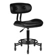Gabbiano Florence Beauty Chair Black - full product view at an angle on a white background