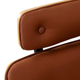Gabbiano Florencja Hair Salon Styling Chair Brown With a Black Base - close-up of the upholstery, frame and footrest details