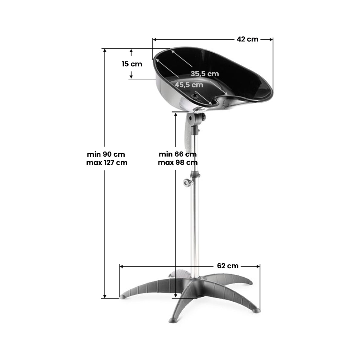 Gabbiano FT35 Portable Backwash Unit - full product view on a white background