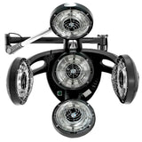 Gabbiano GD-505W black wall-mounted infrared dryer, front view