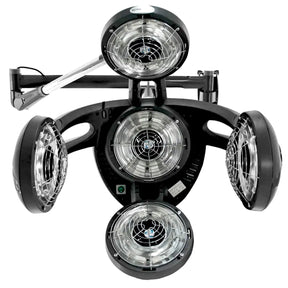 Gabbiano GD-505W black wall-mounted infrared dryer, front view