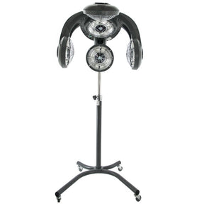Gabbiano GL-505S Standing Infrared Hair Processor Grey - complete device isolated on a white background