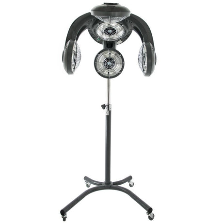 Gabbiano GL-505S Standing Infrared Hair Processor Grey - complete device isolated on a white background