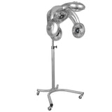 Gabbiano GL-505S Standing Infrared Hair Processor Silver - complete device isolated on a white background