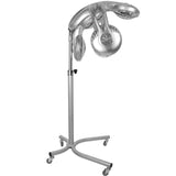 Gabbiano GL-505S Standing Infrared Hair Processor Silver - device housing and functional components shown on a white background