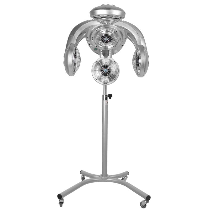Gabbiano GL-505S Standing Infrared Hair Processor Silver - device housing and functional components shown on a white background