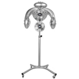 Gabbiano GL-505S Standing Infrared Hair Processor Silver - device housing and functional components shown on a white background
