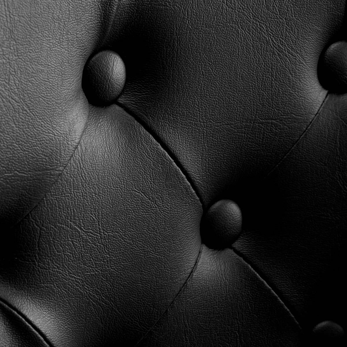 Gabbiano Granda Hair Salon Styling Chair Gold & Black - close-up of the upholstery and construction details