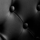 Gabbiano Granda Hair Salon Styling Chair Gold & Black - close-up of the upholstery and construction details