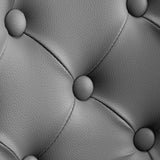 Gabbiano Granda Hair Salon Styling Chair Gold & Grey - close-up of the upholstery and construction details