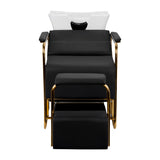 Gabbiano Hair Wash Unit Mayka Black - close-up of a functional part of the basin unit