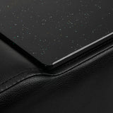 Gabbiano Hair Wash Unit Mayka Black - close-up of the upholstery and construction details