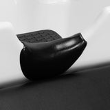 Gabbiano Hair Wash Unit Mayka Black - close-up of the upholstery and construction details
