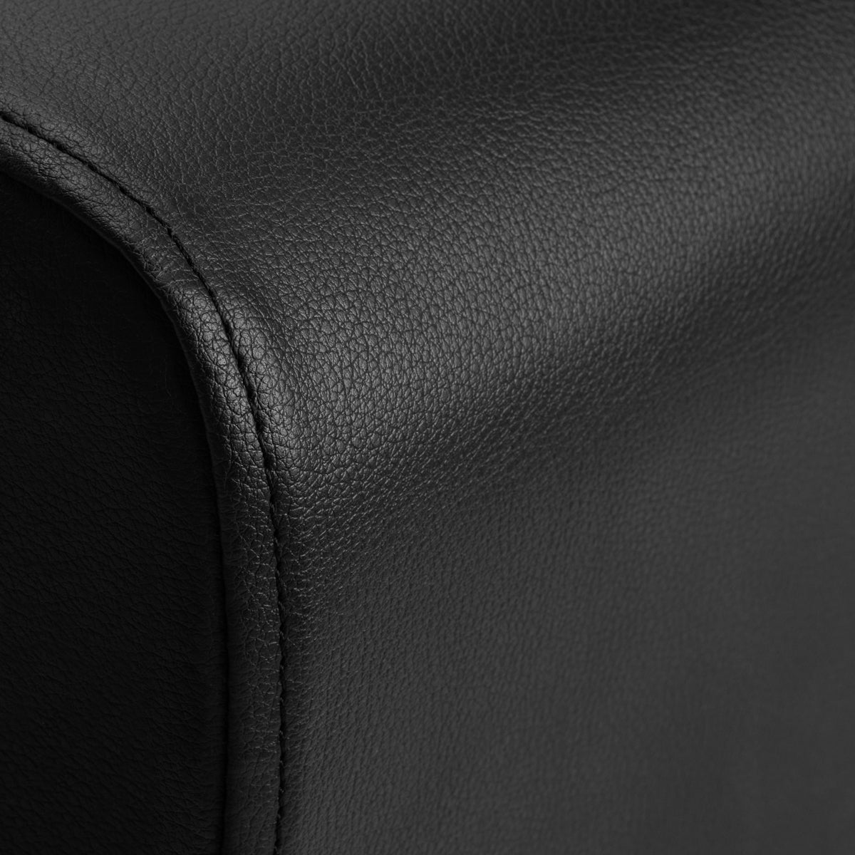 Gabbiano Hair Wash Unit Mayka Black - close-up of the upholstery and construction details