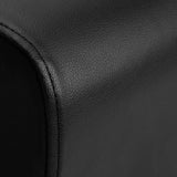 Gabbiano Hair Wash Unit Mayka Black - close-up of the upholstery and construction details