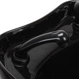 Gabbiano Hair Wash Unit Prato Gold & Black - close-up of the upholstery and construction details