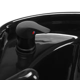 Gabbiano Hair Wash Unit Prato Gold & Black - displayed in a professional treatment-room setting