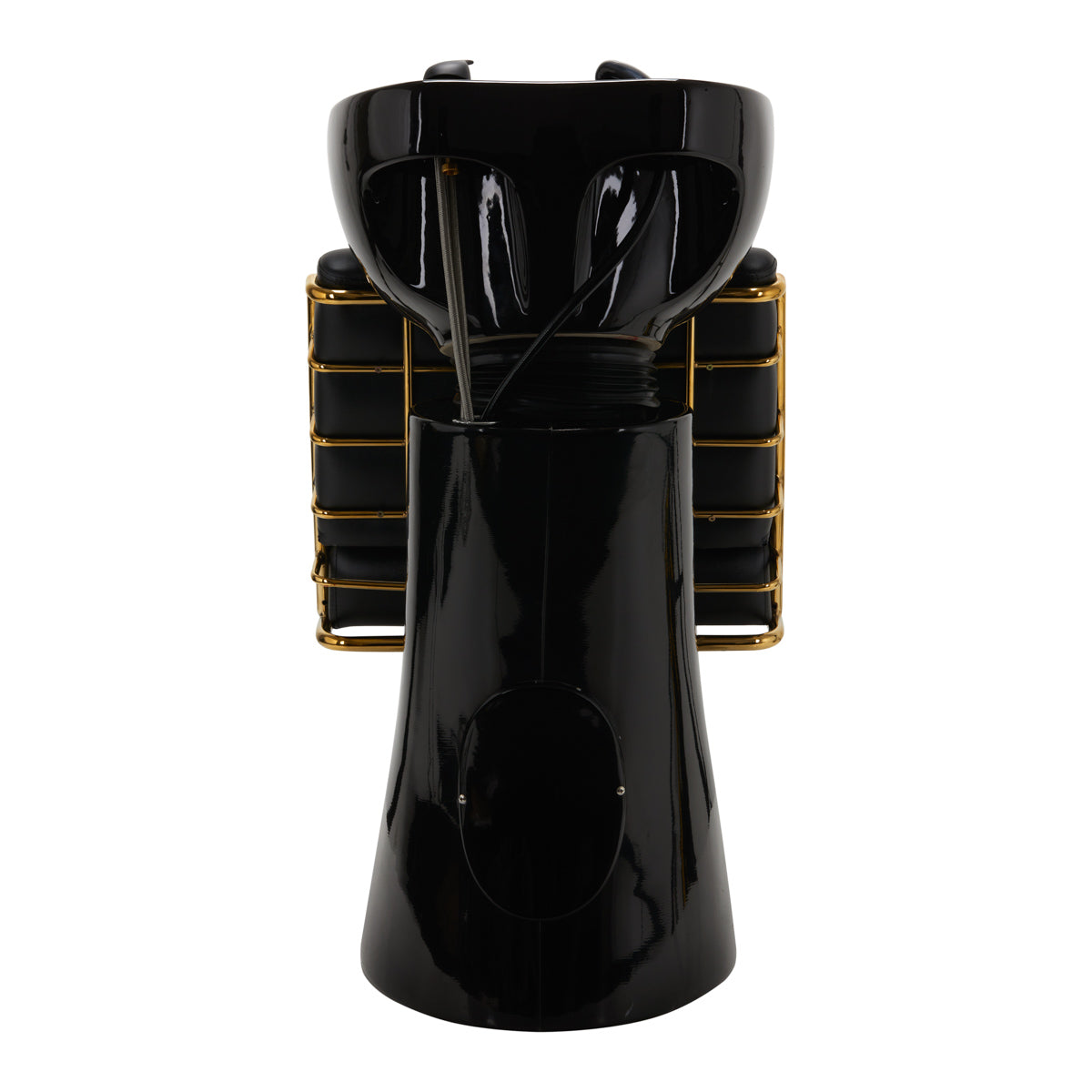 Gabbiano Hair Wash Unit Prato Gold & Black - close-up of a functional part of the basin unit