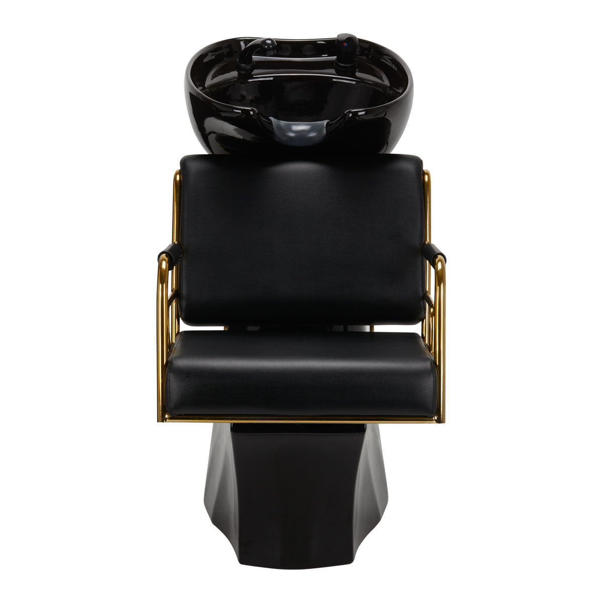 Gabbiano Hair Wash Unit Prato Gold & Black - close-up of a functional part of the basin unit
