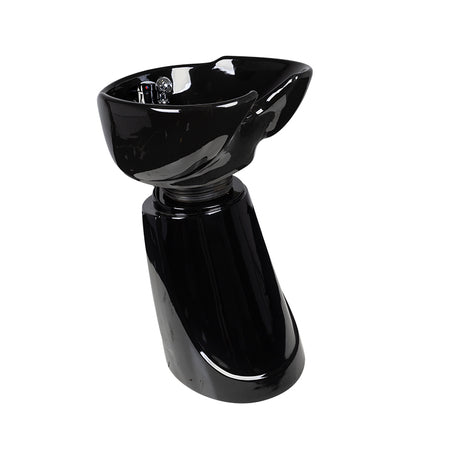 Gabbiano Hair Washing Station MT-A3 Black - full product view at an angle on a white background