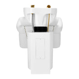 Gabbiano Hairdressing Backwash Unit Berlin Gold & White - side view of the complete wash unit