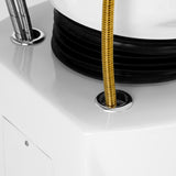 Gabbiano Hairdressing Backwash Unit Berlin Gold & White - displayed in a professional treatment-room setting