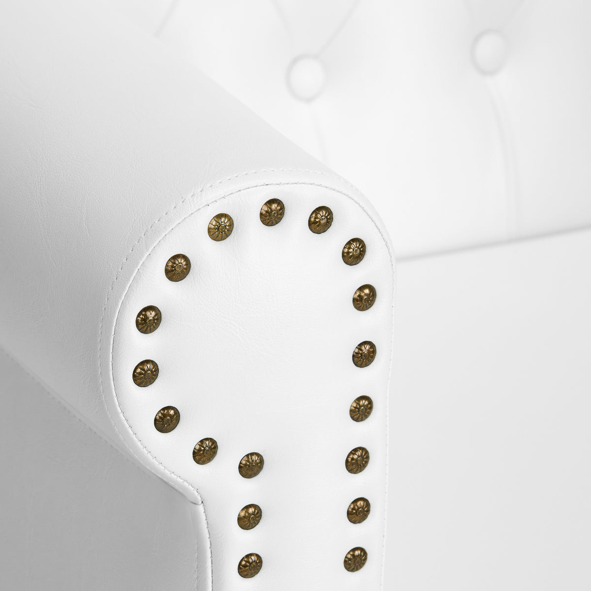 Gabbiano Hairdressing Backwash Unit Berlin Gold & White - displayed in a professional treatment-room setting
