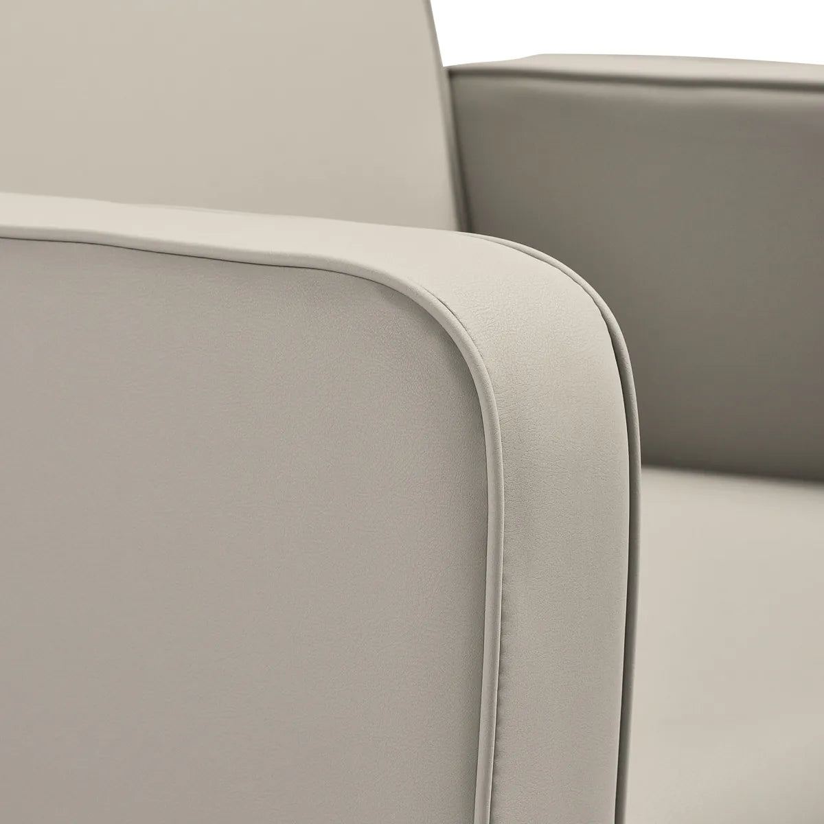Gabbiano Hairdressing Backwash Unit Bilbao Grey Beige - close-up of the upholstery and construction details
