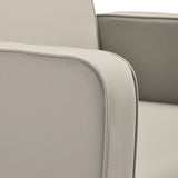 Gabbiano Hairdressing Backwash Unit Bilbao Grey Beige - close-up of the upholstery and construction details