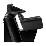 Gabbiano Hairdressing Backwash Unit Lucca Black - full product view on a white background