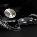 Gabbiano Hairdressing Backwash Unit Lucca Black - close-up of the upholstery and construction details