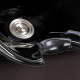 Gabbiano Hairdressing Backwash Unit Lucca Brown - close-up of the upholstery and construction details