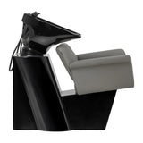 Gabbiano Hairdressing Backwash Unit Lucca Grey - full product view on a white background