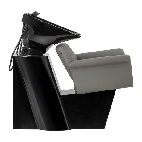 Gabbiano Hairdressing Backwash Unit Lucca Grey - full product view on a white background