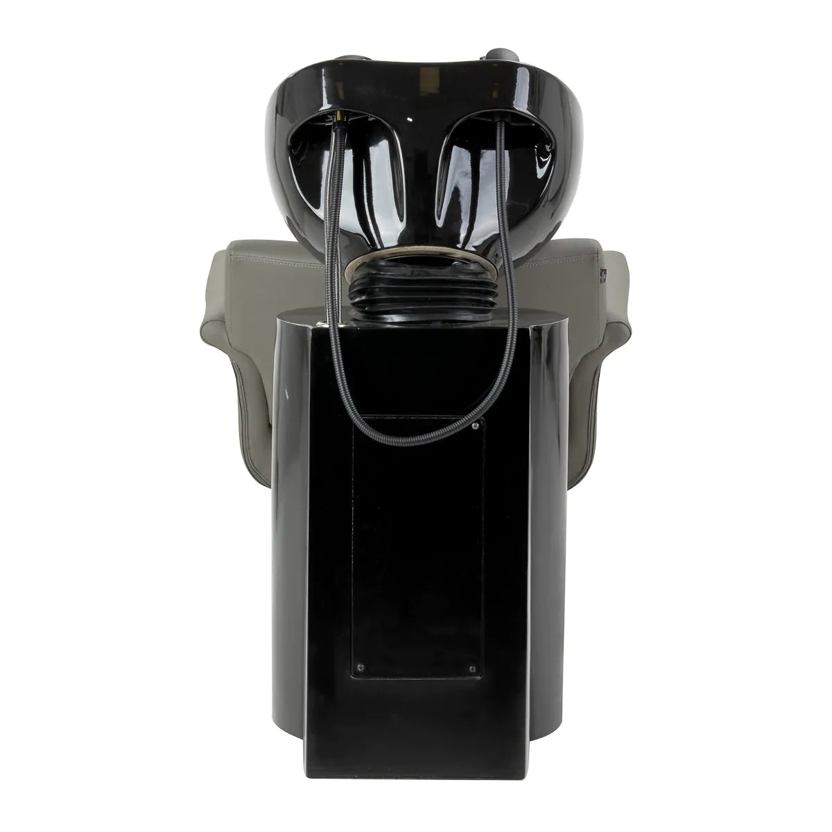 Gabbiano Hairdressing Backwash Unit Lucca Grey - side view of the complete wash unit