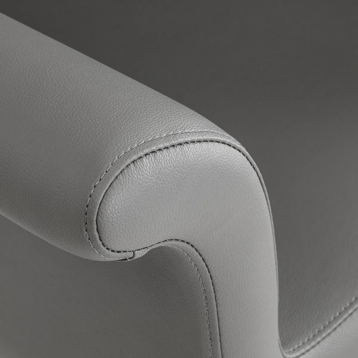 Gabbiano Hairdressing Backwash Unit Lucca Grey - close-up of the upholstery and construction details
